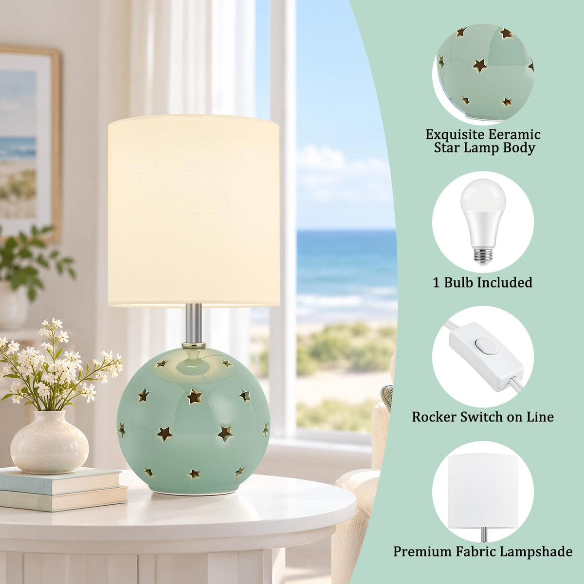 Small Table Lamp (Green)
