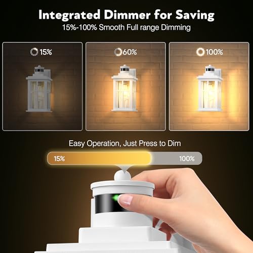 White Motion Sensor Light Outdoor (Motion Sensor 2 Pack / White)