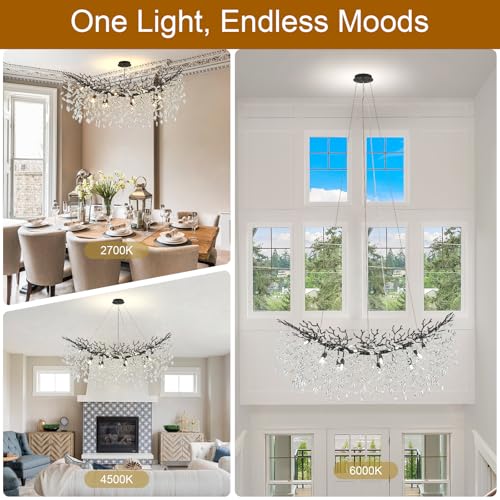 Vintage Chandeliers for Dining Room (Black / A-L47 Inch)