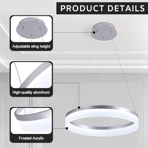 Modern LED Ring Chandelier