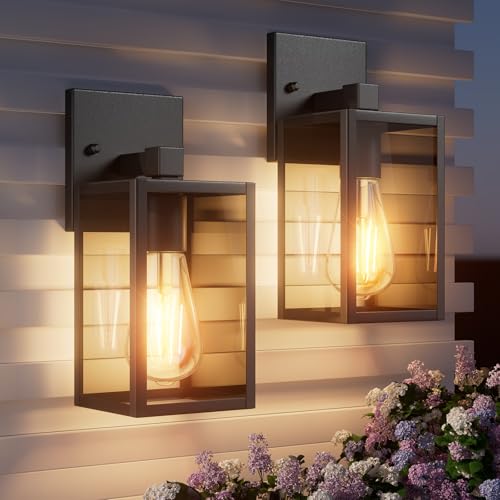 Outdoor Light Fixtures Wall Mount (Black / 10.24'')