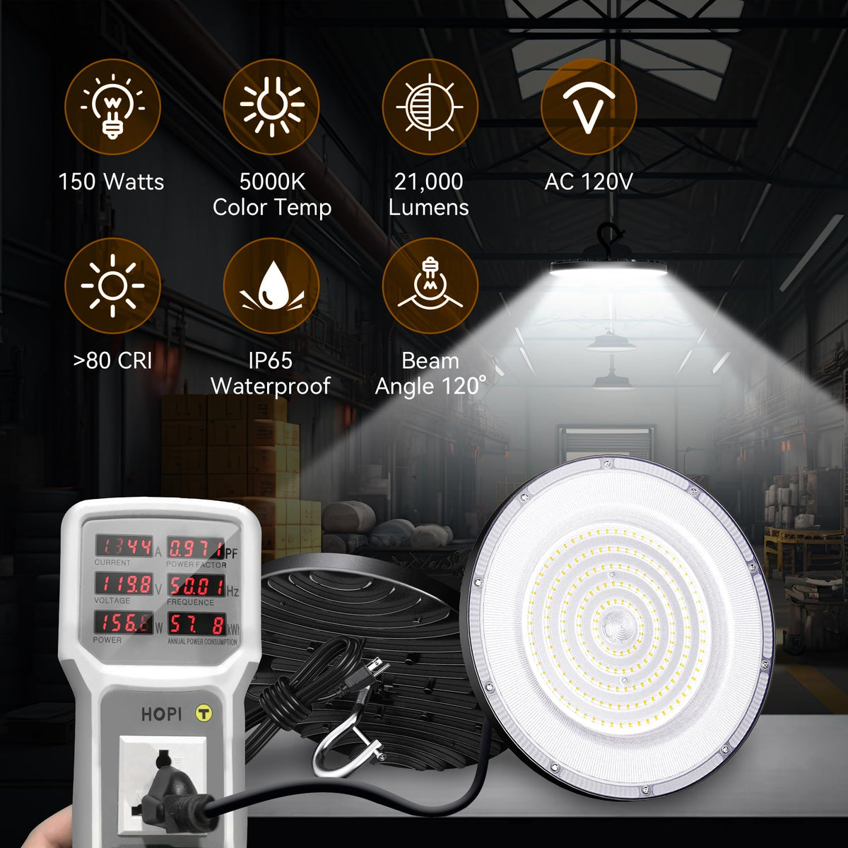 10 Pack UFO High Bay Led Shop Lights 150W
