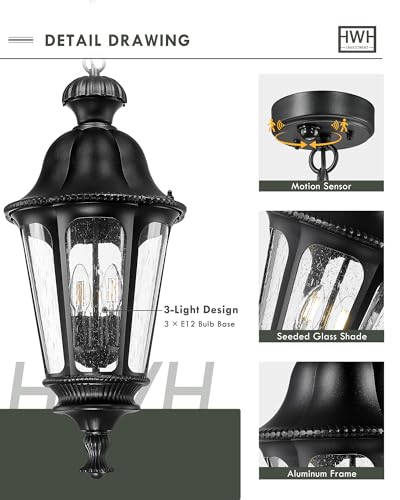 Motion Sensor Outdoor Hanging Light