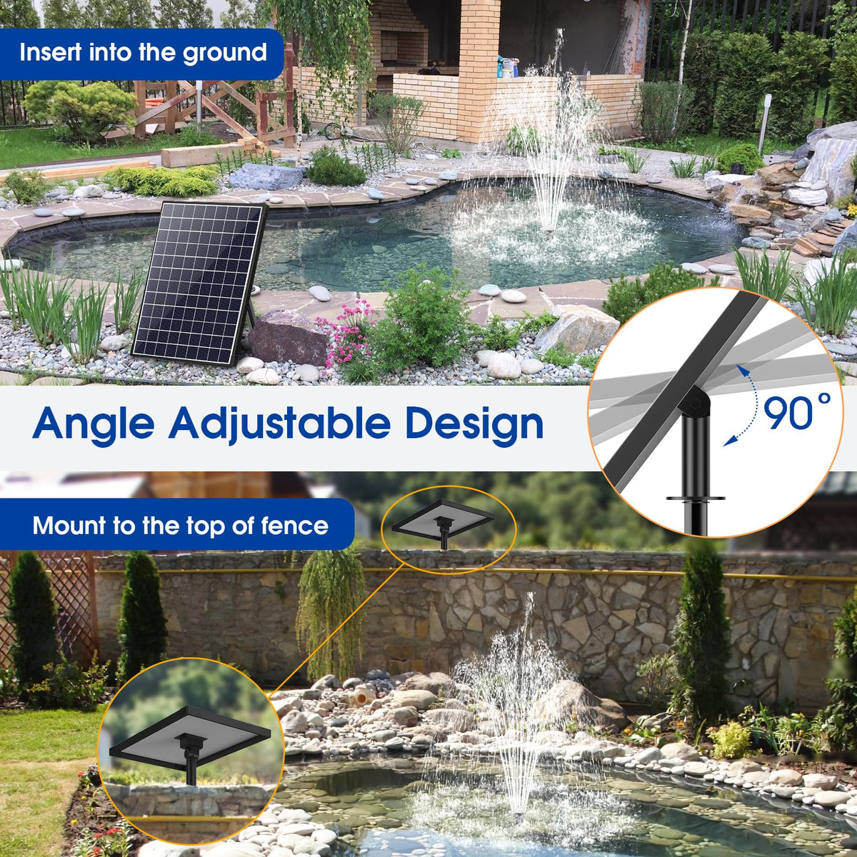 Solar Pond Pump 25W (25W Solar Fountain Pump)