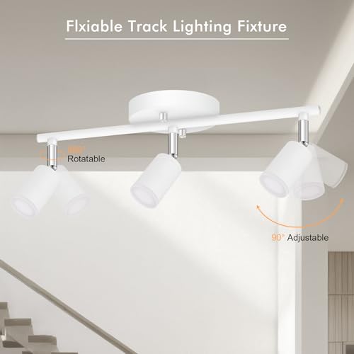 3 Light Track Lighting Fixtures Ceiling (3 light white)