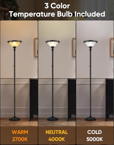 Torchiere Floor Lamps for Living Room (1-Head)