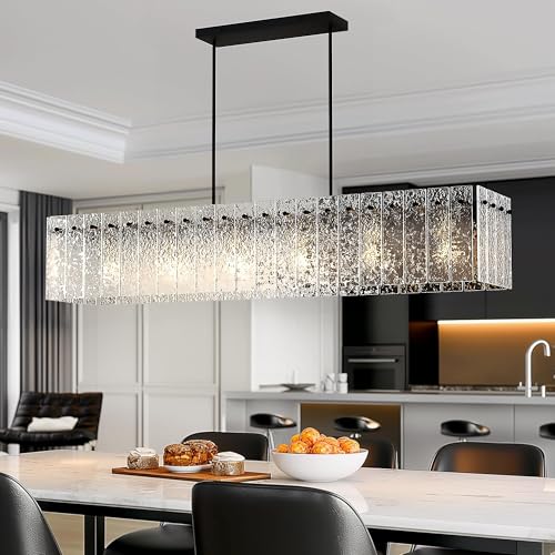 Modern Black Rectangle Chandelier