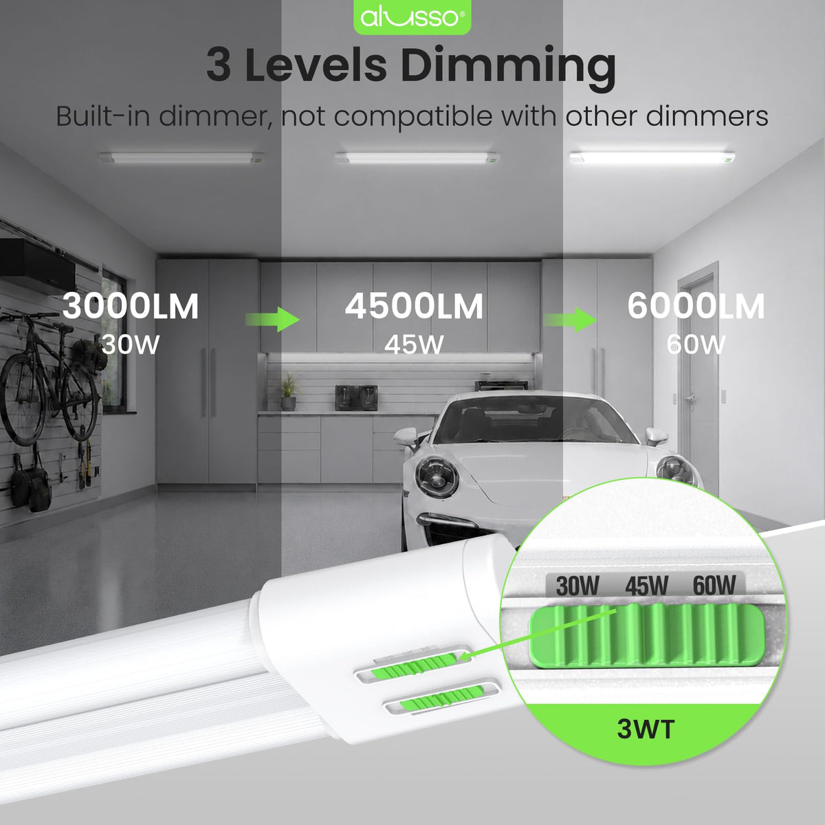 4FT Linkable LED Shop Lights (5CCT 6000LM)