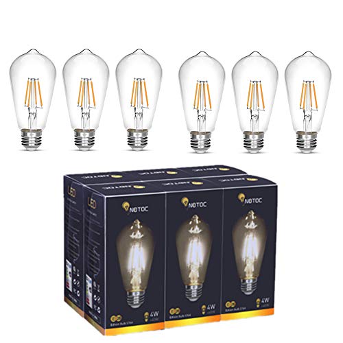 LED Edison Bulb 4W (Warm White / Pack of 6)