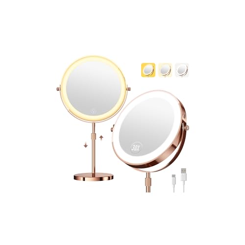 30X Makeup Mirror with Lights