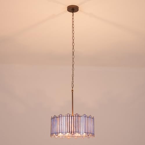 Drum Chandelier 4 (Blue Purple)