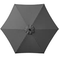 7.5ft Solar Umbrella LED Lighted Patio Umbrella