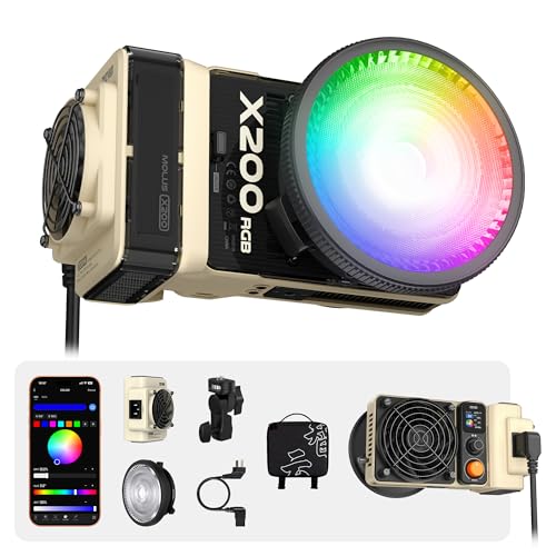 MOLUS X200 RGB Standard 200W Professional Portable COB Video Light (X200 RGB Standard)