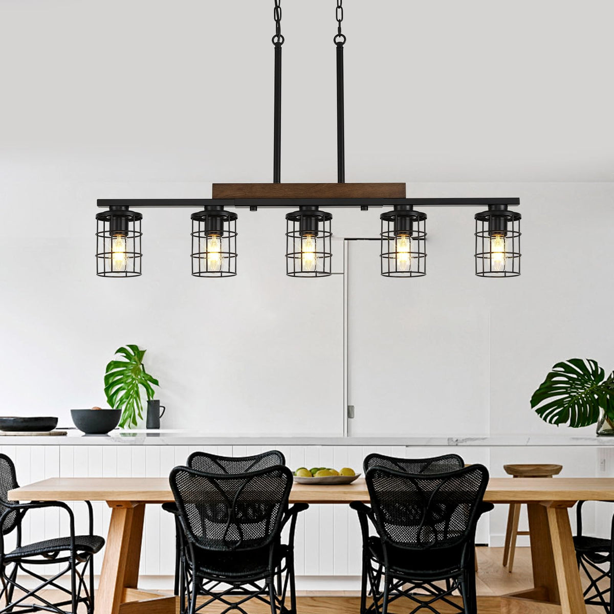 5 Light Farmhouse Kitchen Light Fixture (5-Light)
