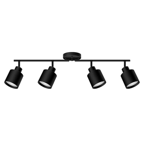 4 Light Led Track Lighting (4 light Black)