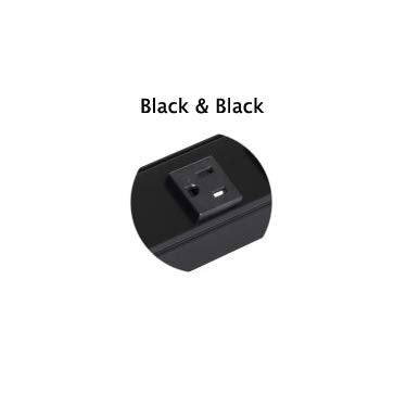Task Lighting APT Angled Power Strip 18 inch Left (18 inch Left / Black)