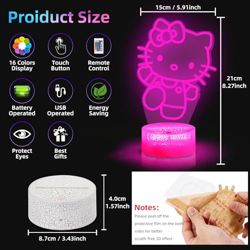 Cat Night Light (Pink)
