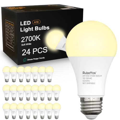 A19 LED Light Bulbs (2700k Soft White)