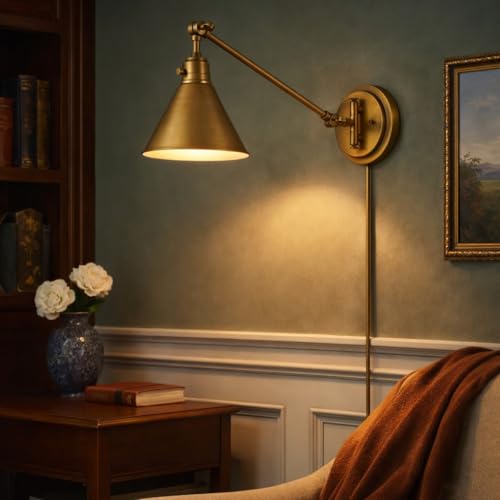 Arti Medium Swing Arm Single Light Wall Sconce
