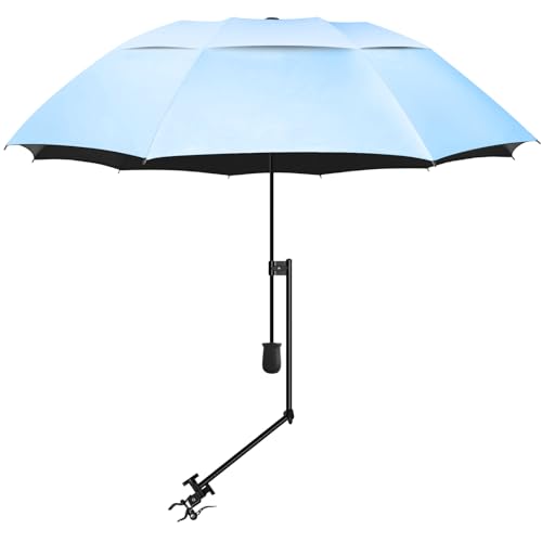 UPF 50+ Golf Umbrella with Adjustable Universal Clamp