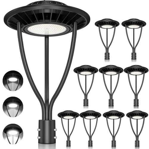 10 PCS 100W LED Post Top Light with Photocell