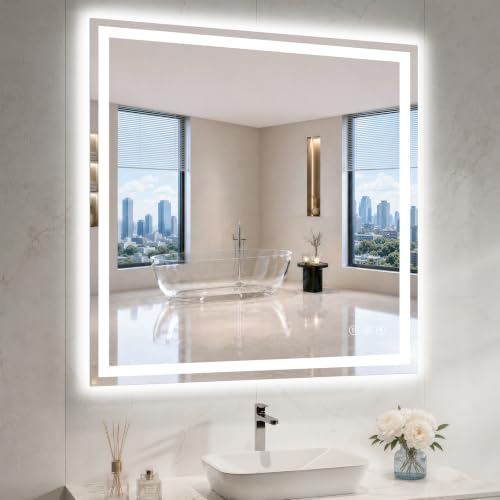 42"x42" LED Bathroom Mirror with Lights (42"L x 42"W)