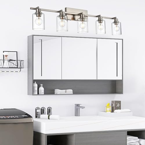 5 Light Track Lighting Kit Brushed Nickel Kitchen Track Lighting (Brushed Nickel / 5 Lights)