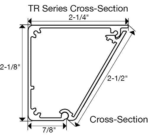 TR Series Angle Power Strip (42 Inch / Bronze)
