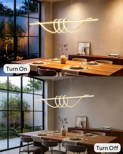 57in Dining Table Light Fixture (Gold / 57in)