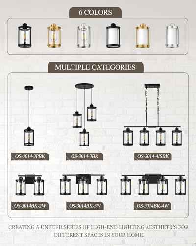 Pendant Lights Kitchen Island (Black - Wood Grain / 1-Light Pendant, 1 Pack)