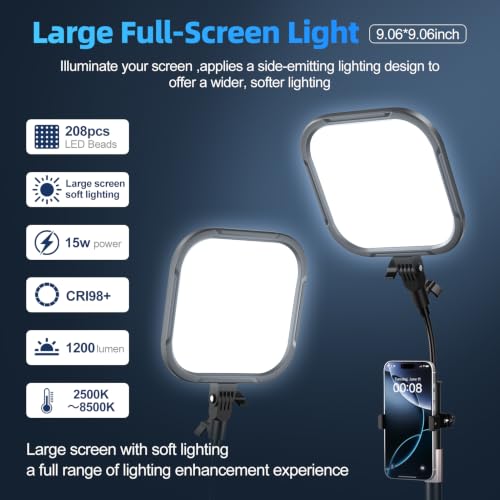 Desktop Gooseneck Video Conference Lighting (9.06inch panel)