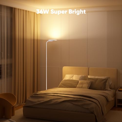 36W LED Floor Lamp (White)