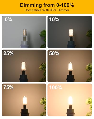 G9 LED Bulb Dimmable 4W 3000K Warm White 18Pack