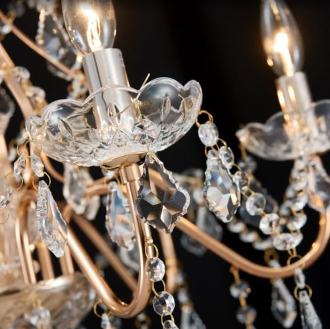 Saint Mossi 6 Light Crystal Chandelier Light Fixture Modern Chandelier Crystal Lighting (French Gold)