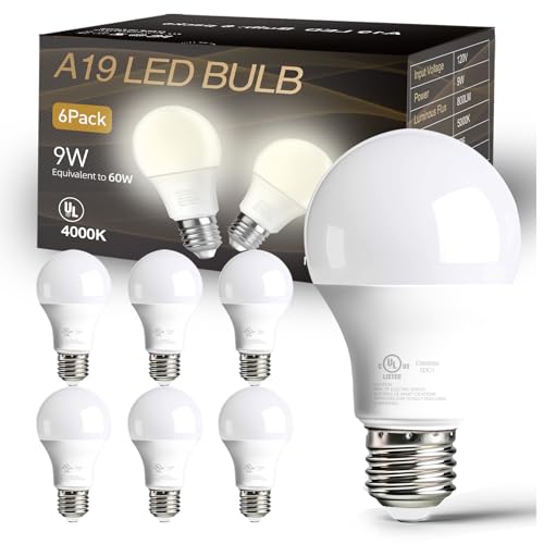 A19 LED Light Bulbs 60 Watts Equivalent Bulbs