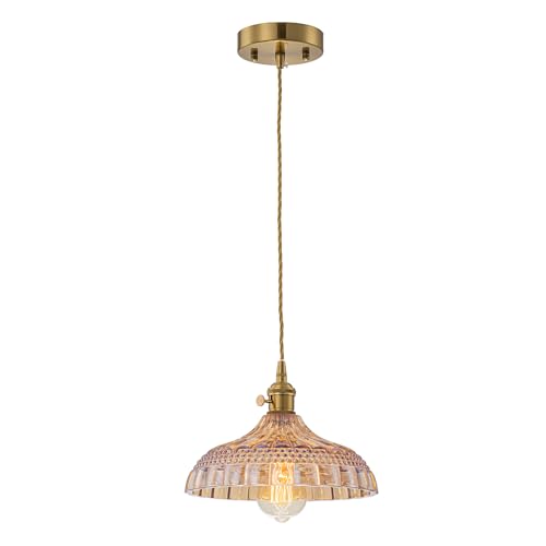 EDSILIVE Glass Pendant Light