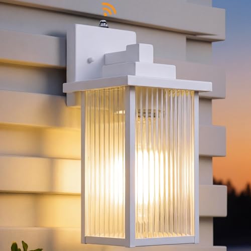 13" White Dusk to Dawn Outdoor Light (White / 13''-1 Pack)