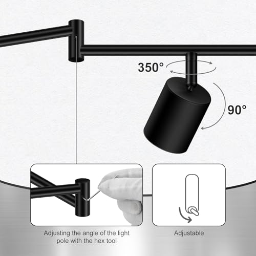 55" Black Track Lighting Fixture Ceiling (Black / 55.3" 8 Light Track Light)