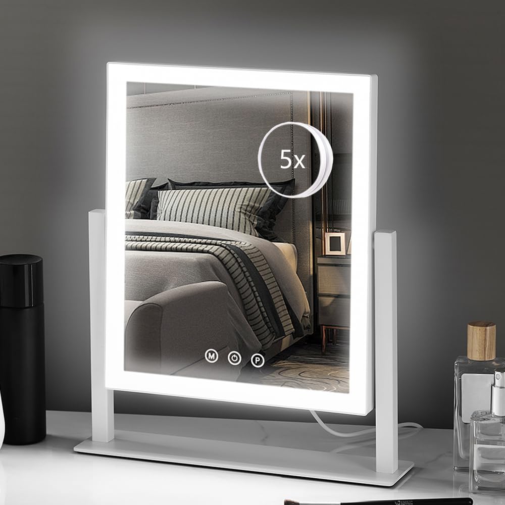 Lighted Makeup Mirror (14.1"L x 12.1"W)