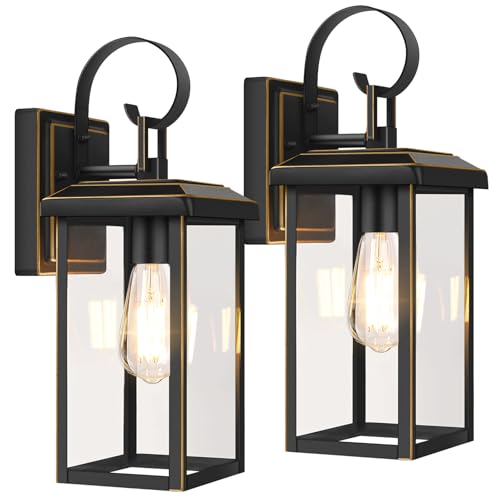 2 Pack 15” Outdoor Wall Lights (Bronze / 15")
