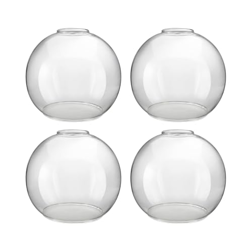 4 Pack Clear Globe Glass Shade (Clear Glass / 4 Pack)