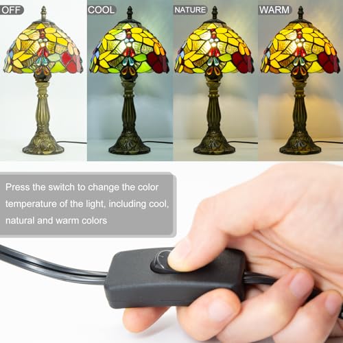 Small Tiffany Style Lamp (I Flower Bead)