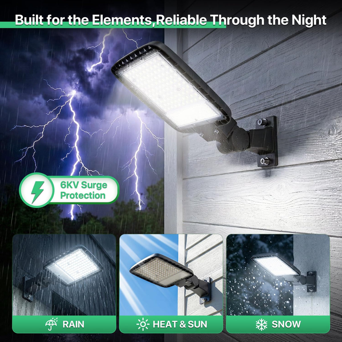 LED Parking Lot Lights Outdoor (5000K)