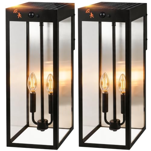 20 Inch Extra Large Solar Lanterns with Motion Sensor Solar Lights Outdoor (20in)