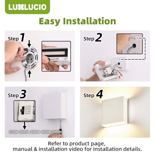 Indoor Outdoor Up and Down Wall Sconce (White / 1pack)