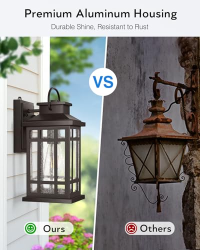 Exterior Lighting Fixtures (Oil-Rubbed Bronze / Dusk to Dawn Sensor-2 Pack)
