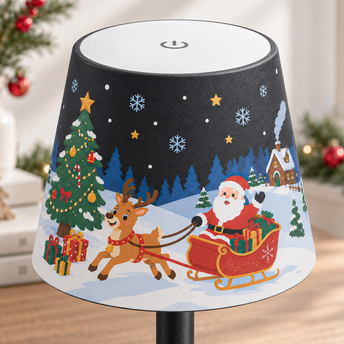 Black Rechargeable Cordless Table Lamp