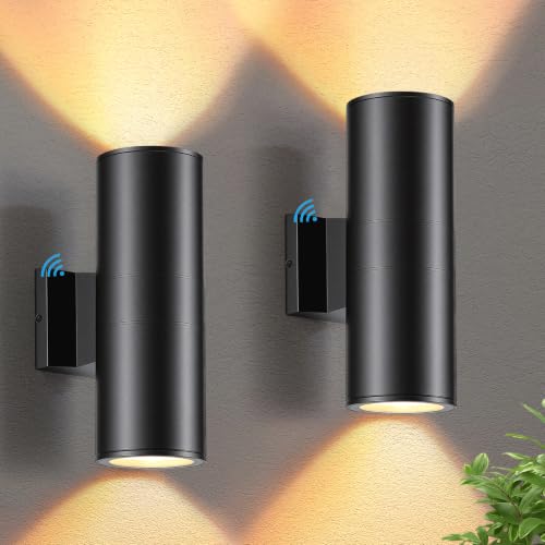 Dusk to Dawn Outdoor Lighting Sensor Wall Lights 2 (Black)