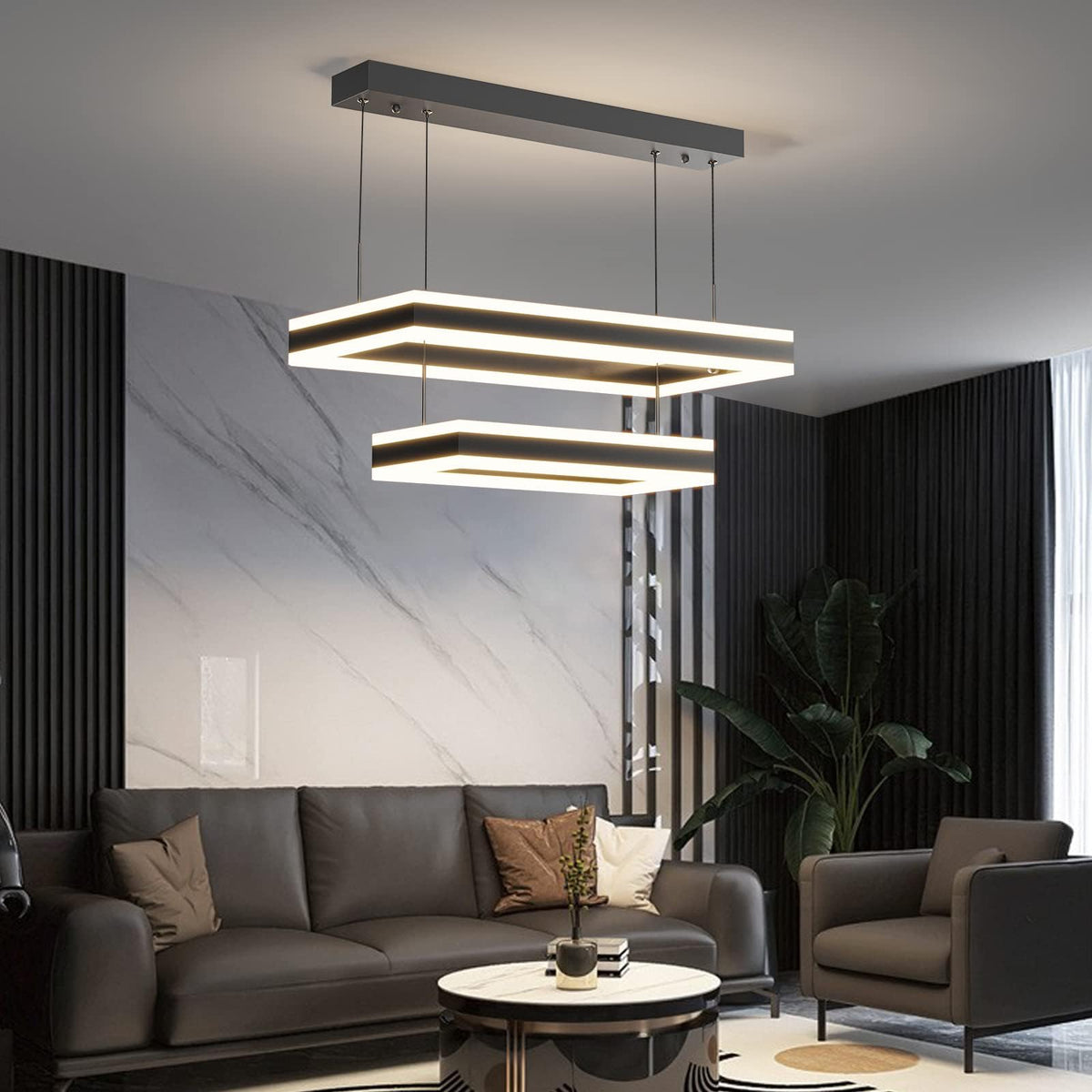 Modern LED Chandelier (15.7*23.6*0IN / C-Rectangular)