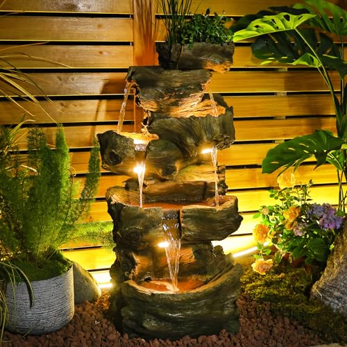 40 H Large Outdoor Water Fountain with 5 Tiers (40.5" H)